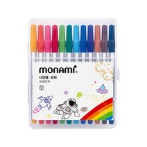 모나미 사인펜 슈퍼, 12색, 2개