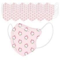 원올스 깜찍이 유아용 2D 어린이 마스크 초소형 소형 60매, 1매, X2_1~3세_딸기토끼