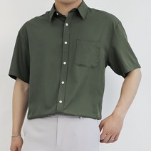 디알엠 남자 반팔 셔츠 오버핏 링클프리 구김없는 셔츠 빅사이즈 M~4XL