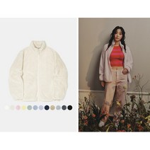 스파오 베이직 퍼 후리스 집업 자켓