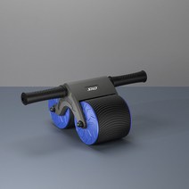 SND AB슬라이드 자동원위치 무소음 홈트레이닝 복근운동기구+ 무릎패드, 블루