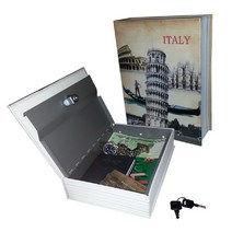 JAYART17_디자인에버 북세이프 책금고 표지 택1 보안용품 저금통 시크릿+jac230125, (주)제이아트co_피사의사탑 (OFD2479)