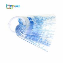 갭자 25 블레이드 필러 게이지 메트릭 측정 0.05-1.0-1.5-2.0mm 두께 간격 플라스틱, 01 0.05-1mm 13 sheet