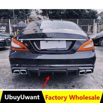 w218 r 스타일 카본 후면 범퍼 립 디퓨저 mearcedes 벤츠 w218 cls350 cls63 amg 범퍼 2011-2016, 도색되지 않은 frp