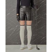닥스골프 [21FW] [Premium Italian Fabric]블랙 에코 레더 숏팬츠 DNPA1D751BK