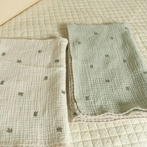 론패브릭 3중거즈 선인장 블랭킷 거즈담요, 크림