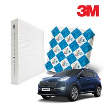 3M 올뉴스포티지QL PM2.5 초미세먼지 에어컨필터 PM0.3효율 DF82, 단품