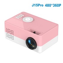 미니 빔프로젝터 Salange-J15 Pro Led 프로젝터 홈 시어터 480x360 픽셀 1080P 지원 HDMI 호환 USB 오디오 비디오 비머, [06] J15Pro Pink, [04] 영국 플매트 카펫 러그