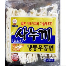 천일식품 사누끼 냉동우동면 1.15kg 6개 / (230g 5입) X 6개 업소용