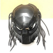 오픈페이스 클래식 풀페이스 바이크 오토바이헬멧 소스 제조 업체 철 전사 헬멧 오토바이 레트로 바이커의 장비 멋진 전체 얼굴 드롭, XXL, Matte Black