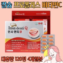 잇몸영양제 임산부칼슘 눈두덩이 잇몸에좋은영양제, 캐나다 인사덴티큐120정_4개월분