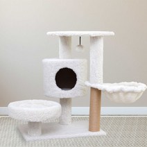 HS 직조 고양이 캣타워DIY 수직스크래쳐 숨숨집, 1개, 선택1-바구니추가형
