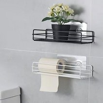 [천삼백케이] [제이와이플래닛] 미니선반 무타공 벽 주방 욕실 다용도 선반, 블랙