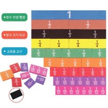 분수개념이해 수업용 칠판부착 초등 수학분수 돌봄교실 사고력 홈스쿨 도형 교육용