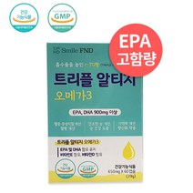 트리플 알티지 오메가3 60캡슐 EPA DHA 900mg이상 비타민E 비타민D, 단품, 단품