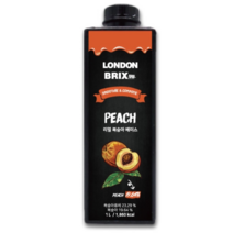 런던브릭스 블랙라벨 리얼 복숭아 베이스 농축액, 1000ml, 2개