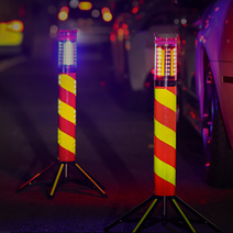 나이트가디언 S (단품 기본거치대) LED 안전경고등 공사/폴리스라인/출입통제구역