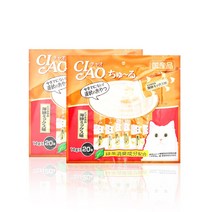 이나바 챠오 츄르 고양이 짜먹는 간식 20p, 2개, 280g, 닭가슴살+해산물 혼합맛 (SC-128)