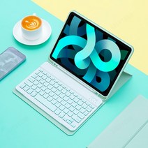 신기한 키보드 iPad Pro 11용 무선 마우스 케이스 2021 Air 4 5 10.2, 그린 b, 한개옵션2