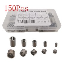 헬리코일 m5 150 개/대 스테인레스 스틸 M3 M4 M5 M6 M8 리벳 너트 세트 Helicoil 스레드 리벳 수리 삽입, 한개옵션0