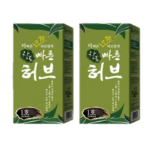 중외제약 창포 빠른허브 염색제, 1호 자연흑갈색, 2개