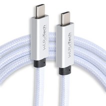 WiRoTech 삼성 갤럭시 S22 호환 충전 케이블 USB C 3.1 Gen2 10Gbps 삼성 S21 S20 노트 메타 퀘스트 2 맥북 아이패드 및 PC와 호환 (화이트, White_1 Foot