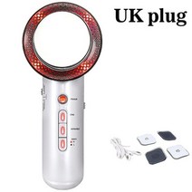 클렌징 기계 디바이스 갈바닉 고주파 EMS 초음파 바디 슬리밍 마사지 기계 지방 연소기 갈바닉 적외선 치, UK Plug