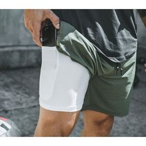 이중 반바지 레깅스 남자 헬스복 트레이닝 짐웨어 운동복 DK-33