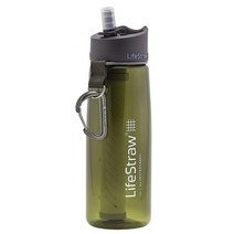 LifeStraw Go 워터 필터 병 하이킹 배낭 여행 및 여행용 2단계 통합 빨대 청록색 22 모델: LSG201DT08 443614, Green_22oz