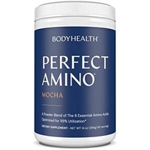 bodyhealth 퍼펙트아미노 xp 모카 부스트(30인분) 최고의 운동 전후 회복 음료 8가지 필수 아미노산 에너지 보충제 50 bcaas 함유 100 유기농 99 이용률(포장은, 13.12온스(1팩)