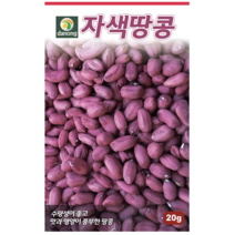 콩 옥수수 씨앗 강낭콩 작두콩 서리태 호랑이콩 종자 백태 땅콩 율무 녹두 팥 완두콩 씨, 22. 자색땅콩 20g