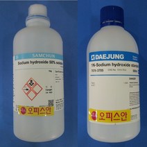 수산화나트륨용액 (0.05mol 0.5mol 5mol) EP/500ml/1L (kor) 0.05mol Sodium hydroxide standard solution, 0.05mol-EP(1L)