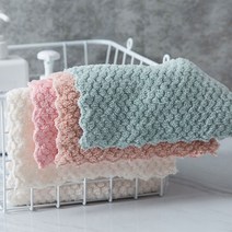 흡수력 좋은 주방 행주 25cm 판촉물 극세사 융, 화이트