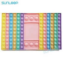 중국레고 식물레고 스퀴즈 토이 상위 큰 크기 푸시 보드 게임 거미와 오지에 다채로운 키즈 어린이위한 딤플 재밌는 선물 기프트 가족 패밀리 보도 버블 탁상 전투 수학 두 개의 위 핫, 1 PCS A