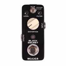 이펙터 일렉기타 베이스 Mooer MDS1 Black Secret Distortion 일렉트릭 기타 이펙트 페달 2 작동 모드 빈티지/터보 부품 및 액세서리