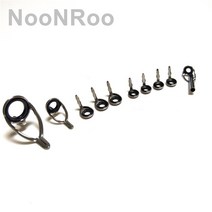 문어낚시대 NooNRoo 배스로드 주조 낚시대 가이드 키트 스테인레스 스틸 DIY 수리 막대, 02 Grey color_04 size 4-1.6