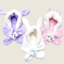 산리오 캐릭터 겨울 극세사 보들 후드 목도리 털모자 유치원 초등학생 인싸템 친구선물