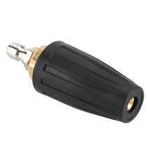 고압 세척기 세차기 자동차 물 커넥터 터보 노즐 360 ° 로터리 조인트 커플러 제트, 검은색