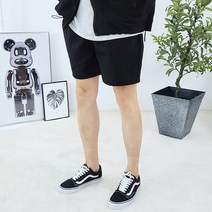 남자 얇은 여름 메모리 밴딩 4부 반바지 트레이닝복 팬츠 바지 2컬러