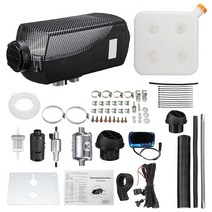Warmtoo 12V 8KW 캠핑용 차량용 무시동히터 온풍기 캠핑난로 LCD 디스플레이 리모컨, 블랙
