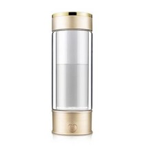수소수생성기 수소수제조기 수소수텀블러 티타늄 휴대용 수소가 풍부한 물 컵 Ionizer 메이커/발전기 슈퍼 산화 방지제 ORP 수소 알칼리성 물병, [01] Gold