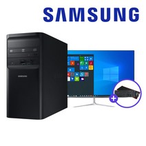 삼성전자 7세대 사무용 게이밍 컴퓨터 DB-400T7B 데스크탑 본체 PC 모니터 윈도우10 본체만 모니터포함, 02. 24인치 세트, 04. 실속형 II 에디션