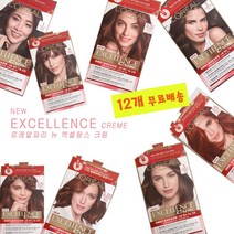 로레알 염색약 엑셀랑스 크림 12개, 6.66호 적빛 밝은갈색