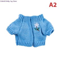 무속성 속성 솜 인형 KPOP IDOL 아이돌 케이팝 인형옷 액세서리 30cm 오리 옷 스웨터 까마귀 카와이 만화 봉제 곰 의류 동물 장식 옷 오리 30cm, 10