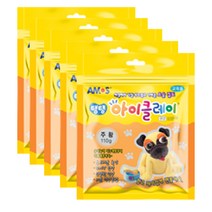 아모스 탱탱 아이클레이 파우치 5p, 주황, 5개