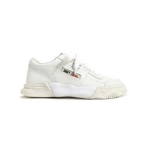 미하라 야스히로 22SS 파커 OG 솔 레더 로우탑 스니커즈 [화이트] A08FW702 WHITE