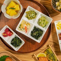 코지테이블 나눔 소스볼 나눔 접시 화이트 2구 3구 4구, 4칸 나눔접시