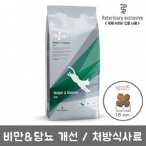 트로벳 고양이 처방식 사료 애묘용 WRD 비만&당뇨 3kg, 2개
