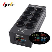 영상 편집기 스마트폰용 B-116 Pawalle 유럽 표준 전원 필터 노이즈 감소 과부하 보호 전압 표시 기능 EU 잭 TP80, Multi-function+EU Plug