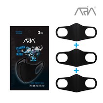 아리아 연예인 핏 마스크(3매) 1개 자외선 차단 패션마스크
